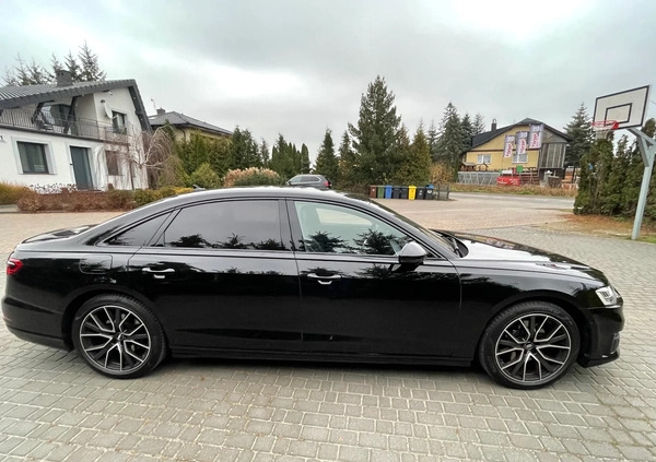 Audi A8 cena 336000 przebieg: 53246, rok produkcji 2020 z Skórcz małe 154